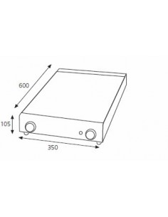 PLACA VITROCERÁMICA 2 FUEGOs MOD PV3560