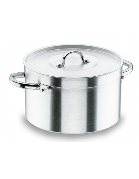 CACEROLA ALTA 34CMS. 18,05 LTS. ALT. 21CMS. CON TAPA. CHEF-ALUMINIO. LACOR MOD. 20035                                          