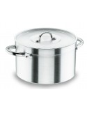 CACEROLA 45CMS. 28 LTS. ALT. 18CMS. CON TAPA. CHEF-ALUMINIO. LACOR MOD. 20045                                                  