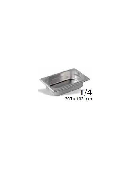 CUBETA GASTRONORM GN 2/1 530X650MM INOX 18/10 AISI 304 (elija el fondo en el desplegable interior)