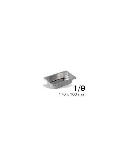 CUBETA GASTRONORM GN 2/1 530X650MM INOX 18/10 AISI 304 (elija el fondo en el desplegable interior)