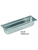 CUBETA GASTRONORM GN 2/4 530X165MM INOX 18/10 (elija el fondo en el desplegable interior)