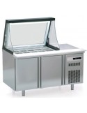 MESA FRÍA TOPPING CON CRISTAL ELEVABLE MOD PC80-150-15-LGL