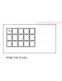 MESA FRÍA TOPPING CON CRISTAL ELEVABLE MOD PC80-150-15-LGL