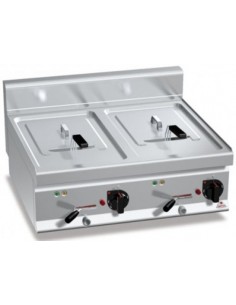 FREIDORA 10+10 LITROS ELECTRICA 2x6 KWS 400V BERTO´S MOD E7F10-8B FREIDORA 10+10 LITROS ELECTRICA 2x6 KWS 400V BERTO´S MOD E7F10-8B