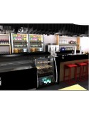 VITRINA CERRADA REFRIGERADA CRISTAL RECTO, LUZ LED  MOD PAK-RAC