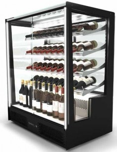 VITRINA DE VINOS ACRISTALADA, LUZ LED, SAYL MOD PAK-RAC-W