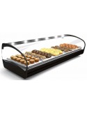 VITRINA CALIENTE CALOR SECO, SIN BANDEJAS, LUZ LED, MARCA SAYL SERIE SHARK MOD SHK6