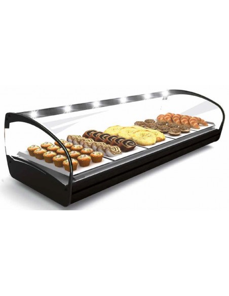 VITRINA CALIENTE CALOR SECO, SIN BANDEJAS, LUZ LED, MARCA SAYL SERIE SHARK MOD SHK6