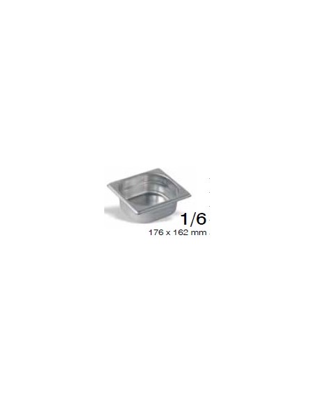 CUBETA GASTRONORM GN 2/1 530X650MM INOX 18/10 AISI 304 (elija el fondo en el desplegable interior)