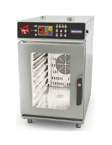 HORNO 7 BANDEJAS MIXTO CONVECCIÓN VAPOR DIGITAL PROGRAMABLE INOXTREND MOD  RHDT107E