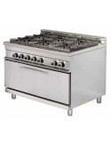 COCINA 6 FUEGOS CON HORNO "MAXI" A1275XF900XH900MM  MODELO GR932MAXI