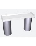 JUEGO DE DOS PIE INOX.  PARA LAVAMANOS COLECTIVO FRICOSMOS MOD 061434X2