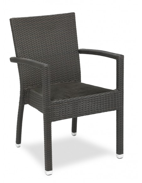 SILLÓN PARA EXTERIOR, ARMAZÓN DE ALUMINIO Y MÉDULA COLOR JAVA MOD 259