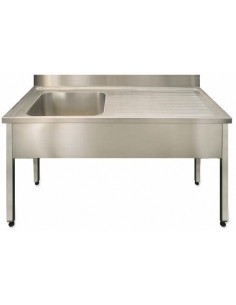 FREGADERO 1CUBETA+1ESCURRIDOR A1400XF600XH850 ACERO INOX. REF.FBI06140           FREGADERO 1CUBETA+1ESCURRIDOR A1400XF600XH850 ACERO INOX. REF.FBI06140