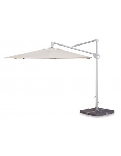 PARASOL DE ALUMINIO Y POLIÉSTER CON MÁSTIL DESPLAZADO, MEDIDAS 3 X 3 MTS MOD M7530