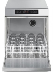 LAVAVAJILLAS CESTA 40X40 SMEG "FULL EQUIP" DESCALCIFICADOR,.BOMBA VACIADO, DOSIFICADOR JABÓN-ABRILLANTADOR SMEG MOD UG401DMS