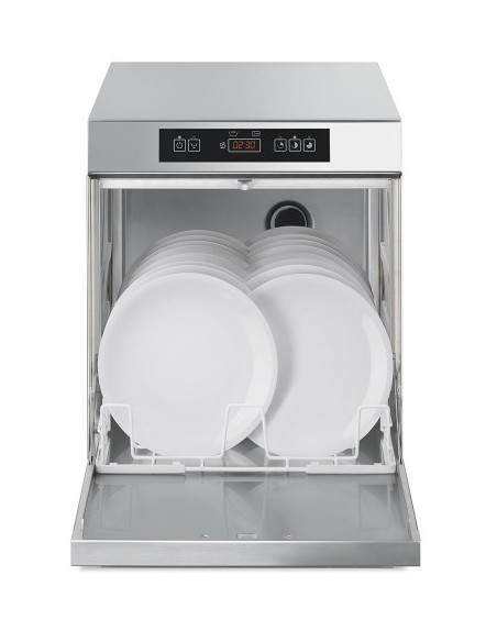 LAVAVAJILLAS CESTA 40X40 SMEG "FULL EQUIP" DESCALCIFICADOR,.BOMBA VACIADO, DOSIFICADOR JABÓN-ABRILLANTADOR SMEG MOD UG401DMS