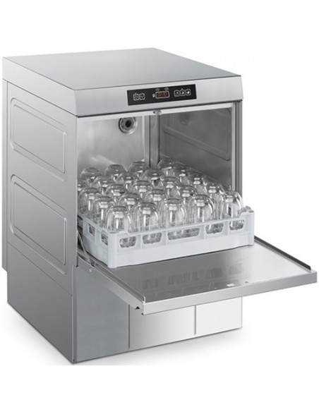 LAVAVAJILLAS CESTA 50X50 SMEG "FULL EQUIP" DESCALCIFICADOR,.BOMBA VACIADO, DOSIFICADOR JABÓN-ABRILLANTADOR SMEG MOD UD503DS