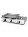 PLANCHA 2 FUEGOS CON FOGÓN 11,5 KWS GAS A930xF480xH250mmACERO PULIDO MOD PGF-60-6