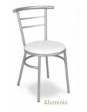 SILLA APILABLE DE TUBO Y ASIENTO DE REJILLA METÁLICA VARIOS COLORES O NEGRO MOD M101