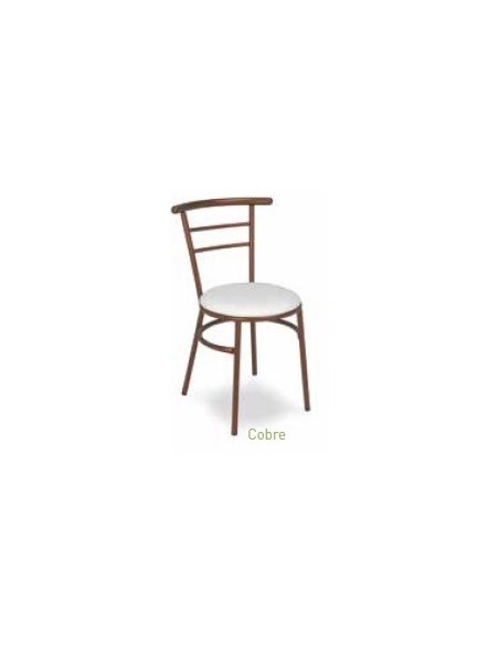 SILLA APILABLE DE TUBO Y ASIENTO DE REJILLA METÁLICA VARIOS COLORES O NEGRO MOD M101