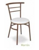 SILLA APILABLE DE TUBO Y ASIENTO DE REJILLA METÁLICA VARIOS COLORES O NEGRO MOD M101