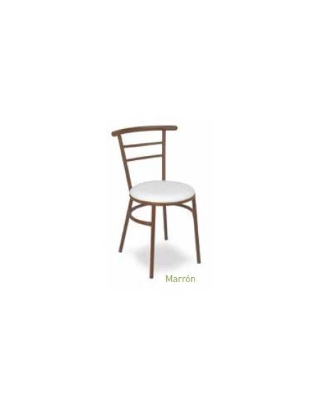 SILLA APILABLE DE TUBO Y ASIENTO DE REJILLA METÁLICA VARIOS COLORES O NEGRO MOD M101