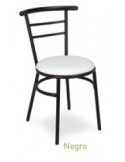 SILLA APILABLE DE TUBO Y ASIENTO DE REJILLA METÁLICA VARIOS COLORES O NEGRO MOD M101