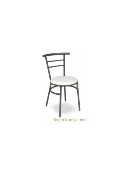 SILLA APILABLE DE TUBO Y ASIENTO DE REJILLA METÁLICA VARIOS COLORES O NEGRO MOD M101
