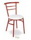 SILLA APILABLE DE TUBO Y ASIENTO DE REJILLA METÁLICA VARIOS COLORES O NEGRO MOD M101