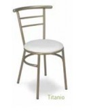 SILLA APILABLE DE TUBO Y ASIENTO DE REJILLA METÁLICA VARIOS COLORES O NEGRO MOD M101