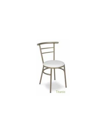 SILLA APILABLE DE TUBO Y ASIENTO DE REJILLA METÁLICA VARIOS COLORES O NEGRO MOD M101