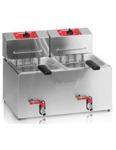 FREIDORA 7+7 LTS.2x3,6 KW 230V ELCTRICA"CALIDAD Y TECNOLOGÖA SUIZA" MARCA VALENTINE MOD TF-77                                  