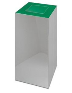 PAPELERA DE RECICLAJE INOXIDABLE, CON TAPA BASCULANTE DE VARIOS COLORES REF 486108 PAPELERA DE RECICLAJE INOXIDABLE, CON TAPA BASCULANTE DE VARIOS COLORES REF 486108