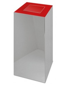 PAPELERA DE RECICLAJE INOXIDABLE, CON TAPA BASCULANTE DE VARIOS COLORES REF 486108 PAPELERA DE RECICLAJE INOXIDABLE, CON TAPA BASCULANTE DE VARIOS COLORES REF 486108