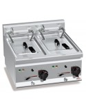 FREIDORA 10+10 LITROS ELÉCTRICA 2X6 KWS 400V BERTO´S A600X600XH290MM MOD E6F10-6B