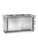 MESA CALIENTE BAÑO MARÍA CON RESERVA FONDO 700MM  A1600XF700XH850MM F0432012