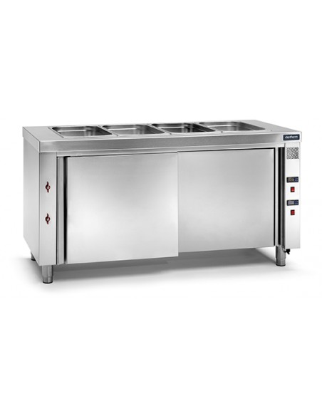 MESA CALIENTE BAÑO MARÍA CON RESERVA FONDO 700MM  A1600XF700XH850MM F0432012