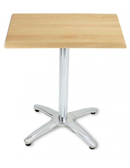 MESA DE 80 X 80 CM, ESTRUCTURA INOX Y ENCIMERA INOX Ó SM VARIOS COLORES MOD M384-3