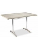 MESA 120 X 80 CM, ESTRUCTURA INOX, ENCIMERA SM VARIOS COLORES MOD 385-D2