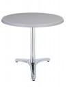 MESA Ø 60 CM ESTRUCTURA INOX, SOBRE INOX Ó SM BLANCO VARIOS COLORES MOD M383-1