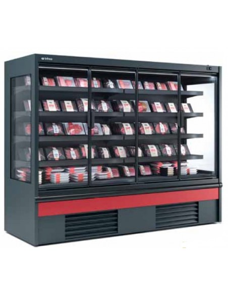 MURAL REFRIGERADO CON PUERTAS BATIENTES PARA CARNES, DE 685 MM DE FONDO,  INFRICO MOD MSDCP M1, + MEDIDAS