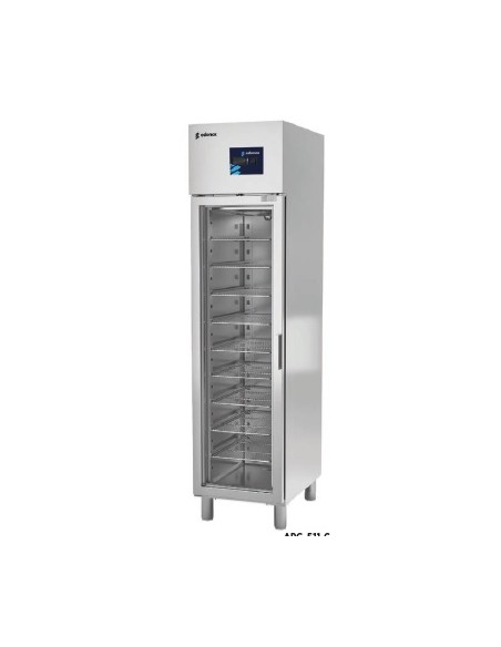 ARMARIO FRIGORÍFICO INOX GASTRONORM GN 1/1, 1 PUERTA CRISTAL EDENOX MOD APG511HC PC