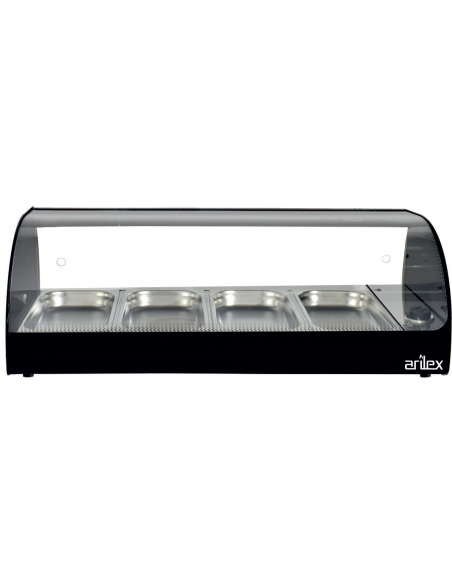 VITRINA CALIENTE MULTIFUNCIÓN CON LUZ LED 4 BANDEJAS GN1/3 40MM MOD 4CTL