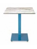 MESA ESTRUCTURA DE HIERRO, ENCIMERA DE COMPACT, VARIOS COLORES Y MEDIDAS, REF  M3020