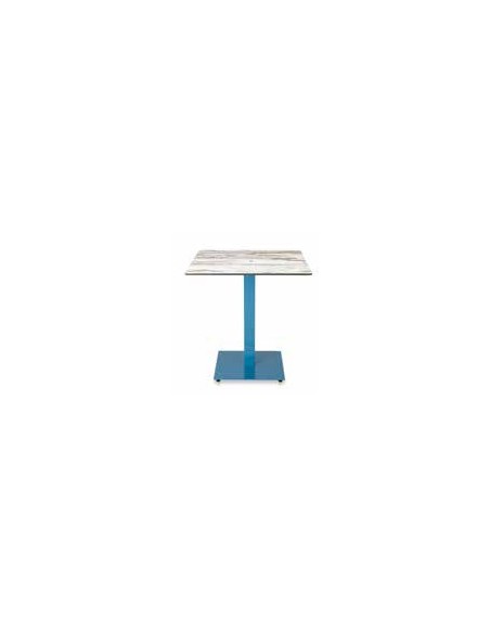 MESA ESTRUCTURA DE HIERRO, ENCIMERA DE COMPACT, VARIOS COLORES Y MEDIDAS, REF  M3020