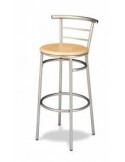 TABURETE ESTRUCTURA GRIS O NEGRO, ASIENTO SM VARIOS COLORES, MOD M512-1