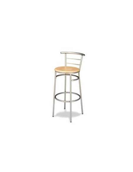 TABURETE ESTRUCTURA GRIS O NEGRO, ASIENTO SM VARIOS COLORES, MOD M512-1