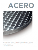 MESA Ø 70 CM ESTRUCTURA INOX, SOBRE INOX Ó SM BLANCO VARIOS COLORES MOD M383-2